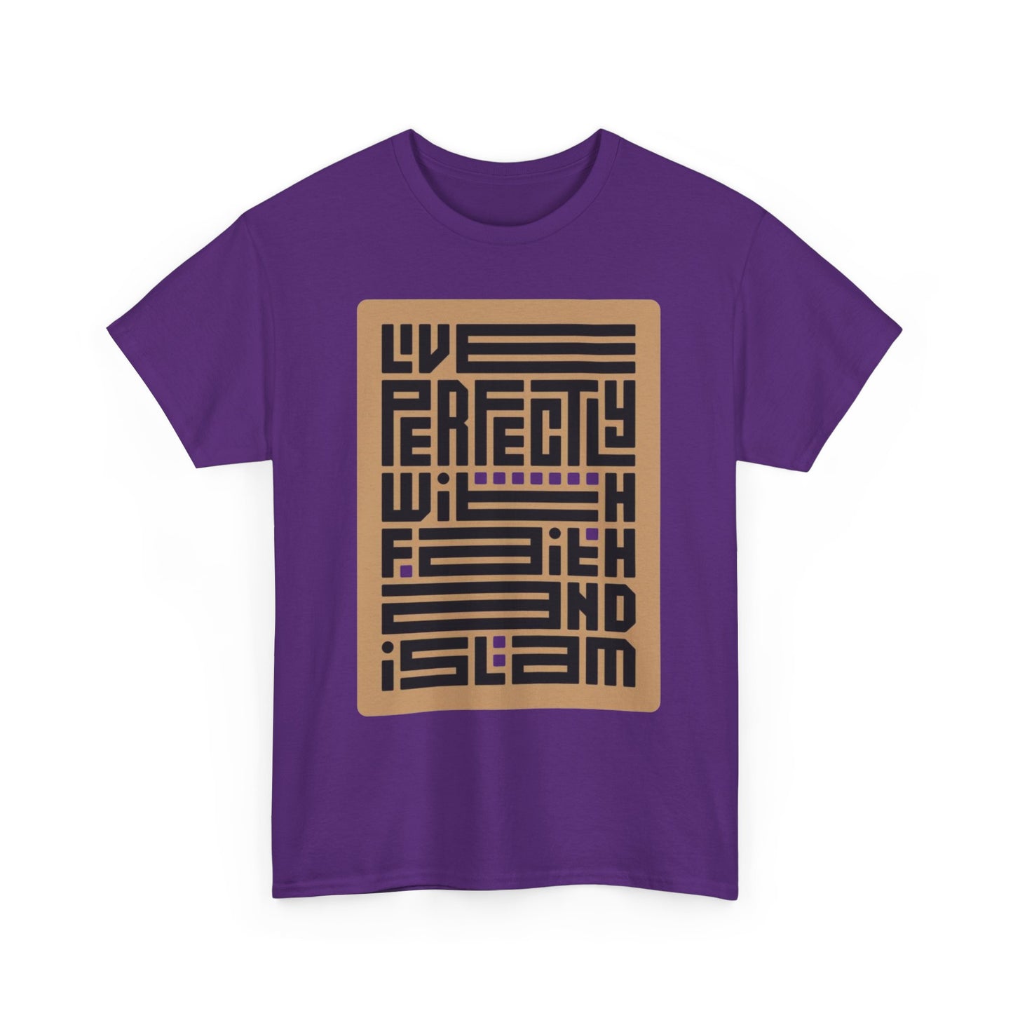 T-Shirt — “Live Perfectly With Friends I Slam” Retro Geometric Graphic Tee
