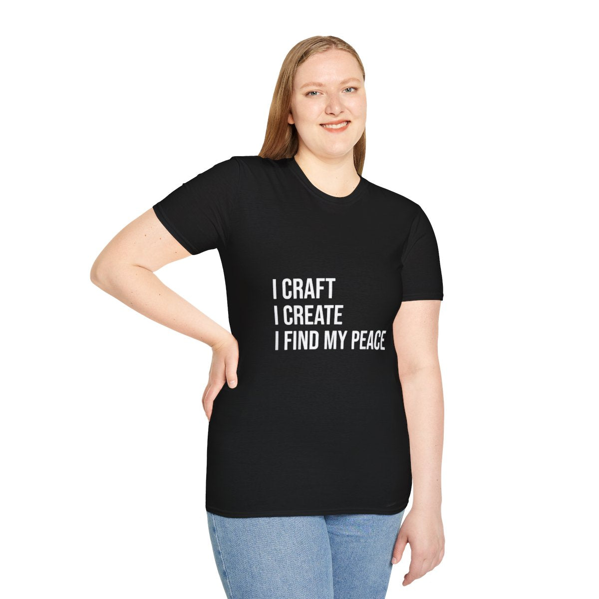 I Craft I Create I Find My Peace T-Shirt | Artist Gift