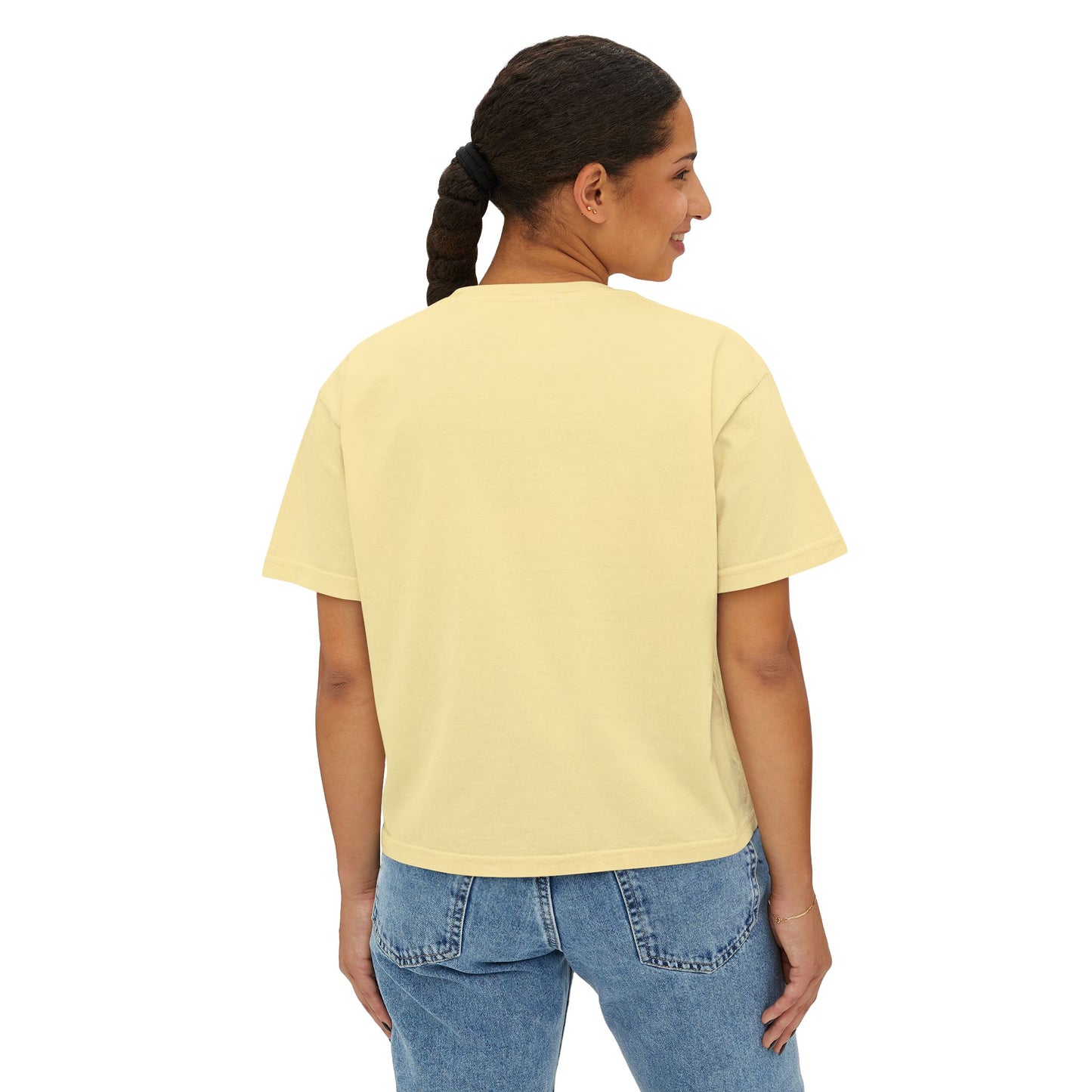 Happy Mom Boxy Tee — Casual Mother's Day Graphic Top