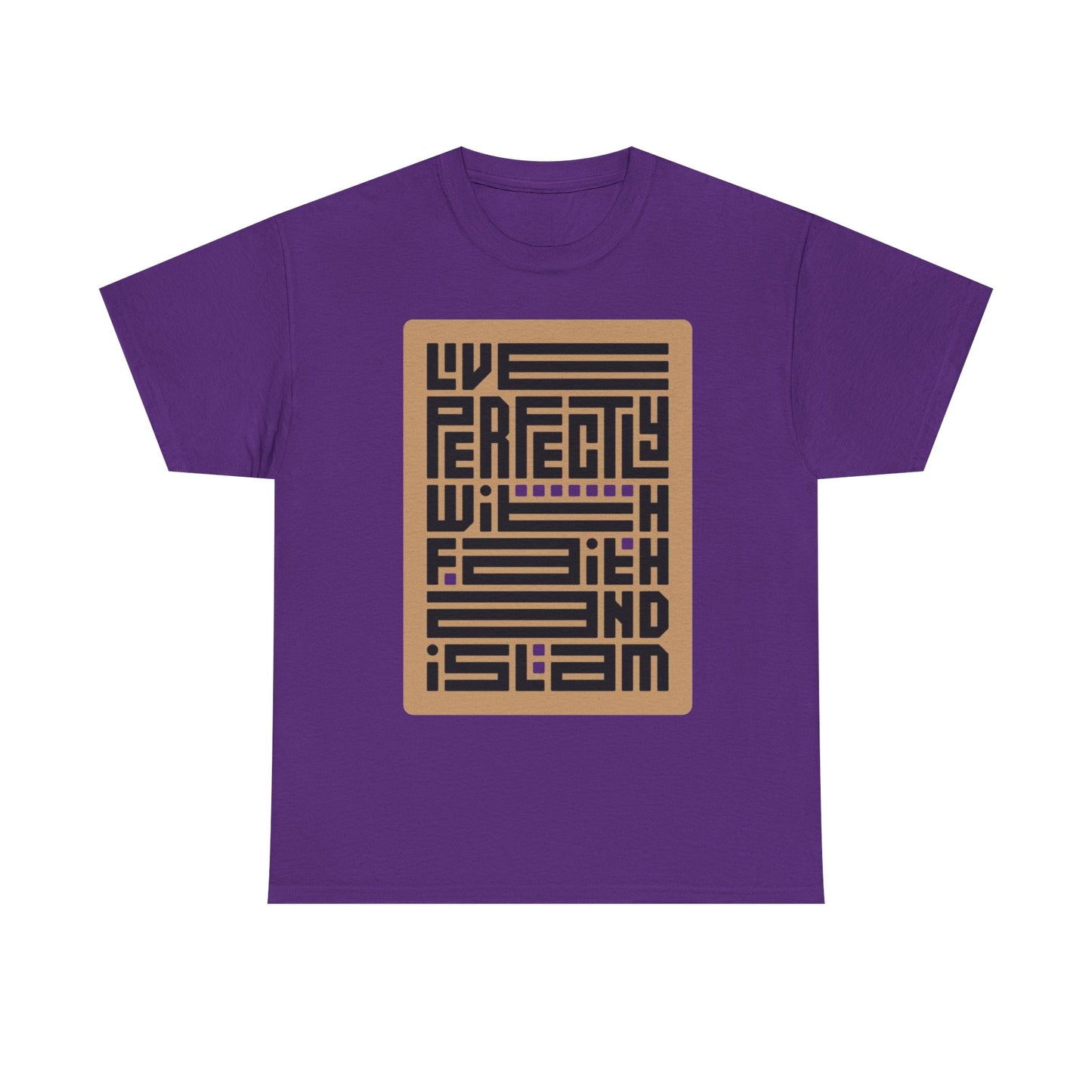 T-Shirt — “Live Perfectly With Friends I Slam” Retro Geometric Graphic Tee
