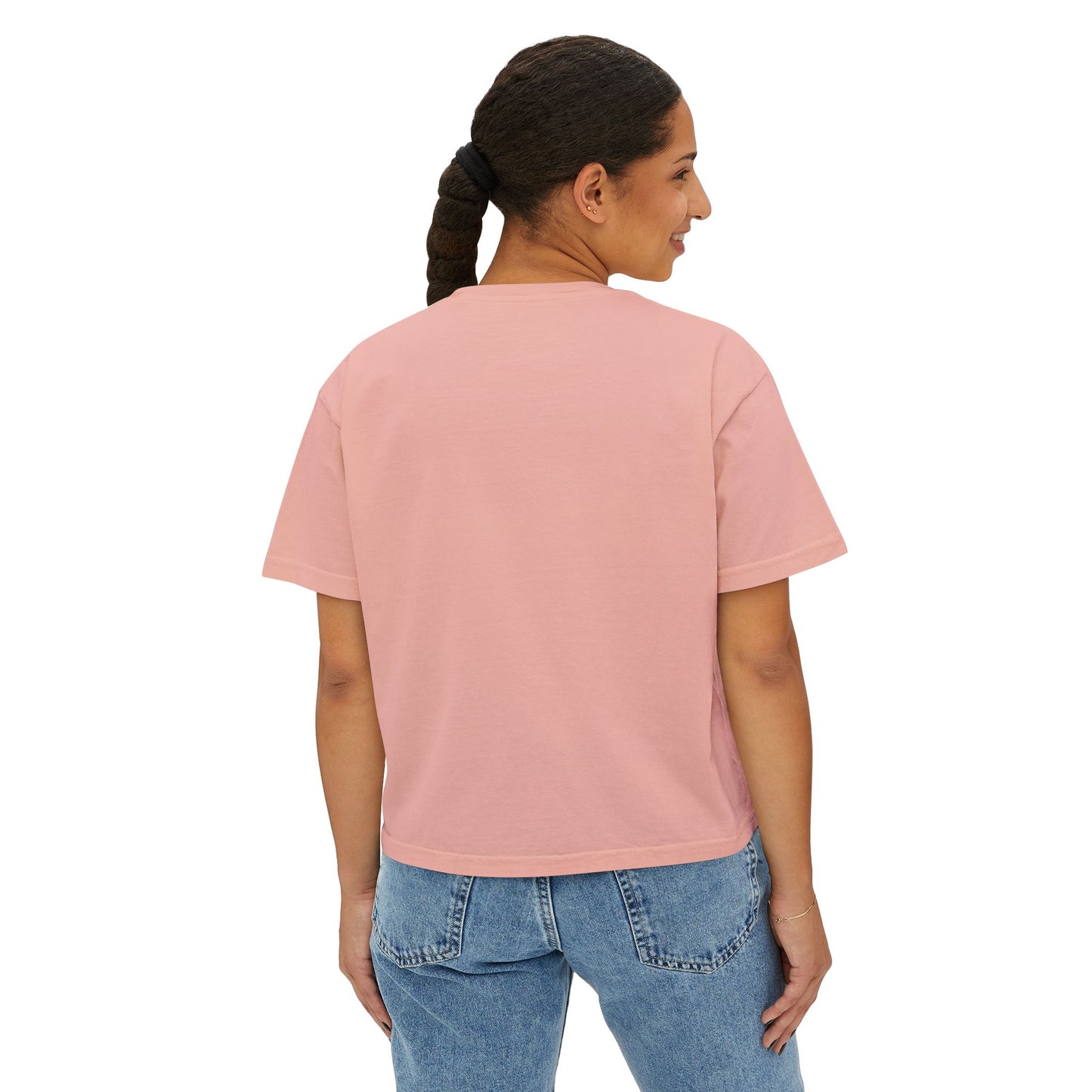 Happy Mom Boxy Tee — Casual Mother's Day Graphic Top